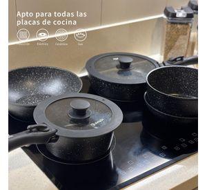 Batería de Cocina Antiadherente Oxford Granito 15pcs Simplit