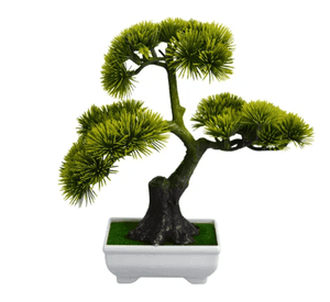 Planta bonsái flor artificial macetero 23 cm