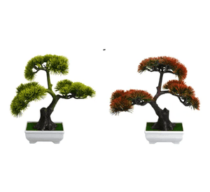 Planta bonsái flor artificial macetero 23 cm