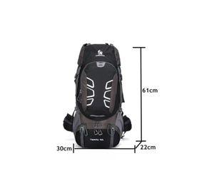 Mochila impermeable 60L color negro