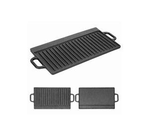 Plancha Parrilla Grill Reversible Hierro Fundido Cocina 45cm