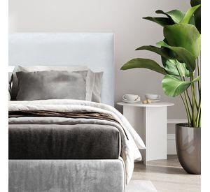 Respaldo de Cama Flat Vivo Felpa Crema - Super King