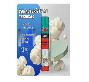 Caja 12 Unid Sellador Espuma Poliuretano Akfix 700 500ml