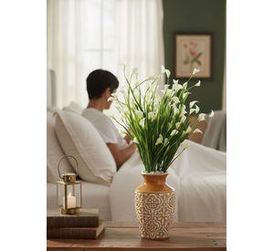 Set 2 Flores Artificiales Ramo Decorativo Adorno Jhn