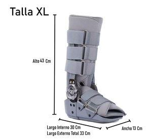 Bota Ortopédica Mecanismo Rom Cam Walker Alta Gris Oneder  Talla XL