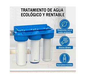Filtro De Agua 3 Etapas Purificador 10 Pulgadas 5 Micras