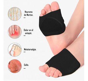 Par Almohadillas Metatarsianas Dedos Pies Negro Talla S