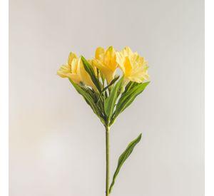 Astromelia Amarilla Flor Artificial by Le Bouquet 60 cm
