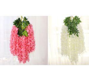 Flores Guirnaldas Colgantes Flor Seda Jardin Decoracion Lau