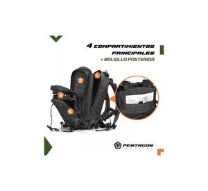 Mochila táctica militar impermeable color negro