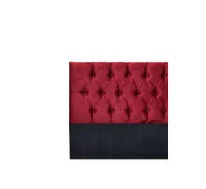 Respaldo Super King Piso Capitone Premiun 200x140 CM Rojo Felpa