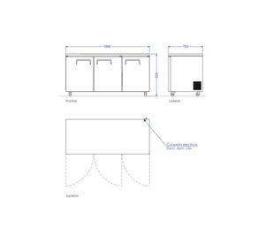 MESON REFRIGERADO LUC-650R