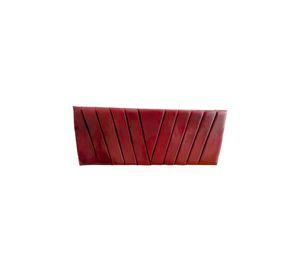 Respaldo Moderno Lineal En V 2 Plazas 150x60 CM Burdeo Felpa