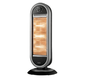 Estufa Halogena CRB1300 1100W negro gris Nex
