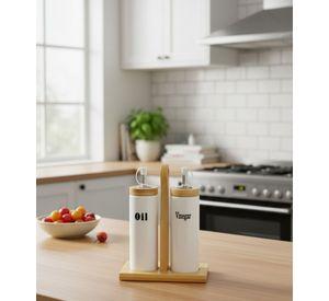 Set 2 Frasco Dispensador Aceite Vinagre Funcional Cocina Jhn