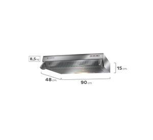 Campana de Cocina Extractora 90 cm Double Function MX U190