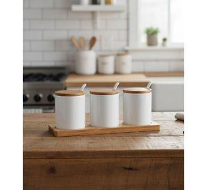 Set 3 Frascos Almacenamiento Minimalista Funcional Jhn