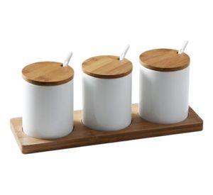 Set 3 Frascos Almacenamiento Minimalista Funcional Jhn