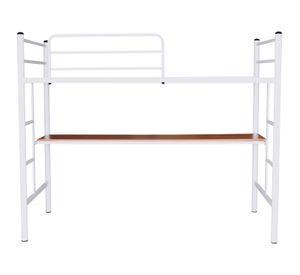 Cama Alta 1 Plaza Blanco Con Escritorio