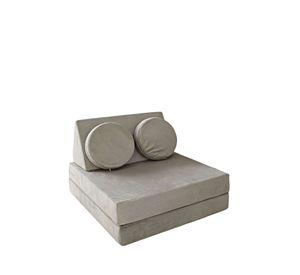 Sofá Cama Modular Infantil de 5 Piezas rosa gris c.