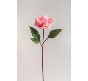 Peonia Rosada Flor Artificial by Le Bouquet 66 cm