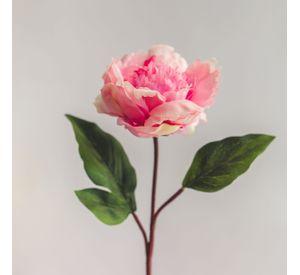 Peonia Rosada Flor Artificial by Le Bouquet 66 cm