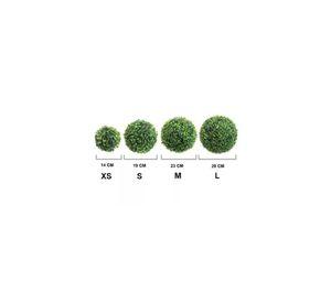 Pack de 6 Bolas de Pasto Artificial Césped Decoración 19cm
