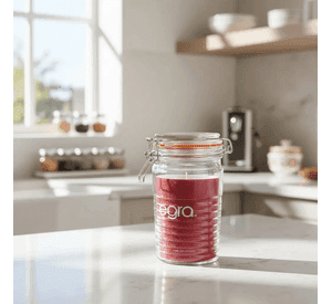 Frasco De Vidrio Hermetico Con Tapa Para Cocina 1 Litro