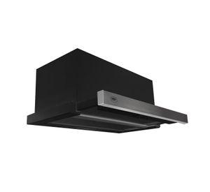 Campana retráctil negra 60 cm, 3 velocidades