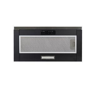 Campana retráctil negra 60 cm, 3 velocidades