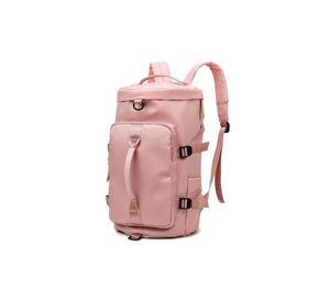 Bolso de viaje impermeable, mochila multiusos, hombro, gimnasio, color rosado
