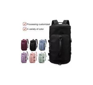 Bolso de viaje impermeable, mochila multiusos, hombro, gimnasio, color rosado