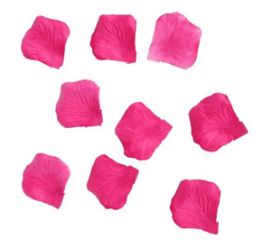 Pétalos flores artificiales manualidades fucsia