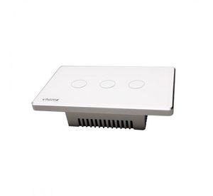 Interruptor Wifi RF Vhome Vector Design LN Touch 3 Canales Compatible Con Google Home y Alexa