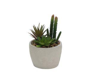 Plantita artificial deco altura 20 cm.. Unico