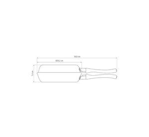 Sartén doble antiadherente para tortillas Tramontina, 20 cm