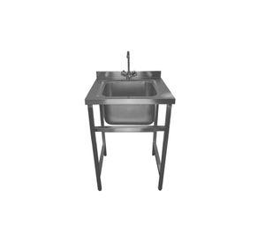 LAVADERO MURAL 1 TAZA ACERO INOX 70X70X85 CM