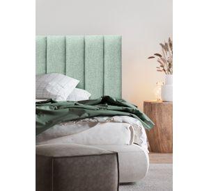 Respaldo de Cama Tubular Vertical Lino Verde Jeans - Queen
