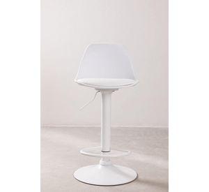 Pack 2 Pisos y sillas bar MKP Eames Base Blanca para Cocina o Bar Blanco