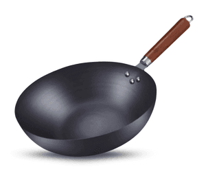 Wok 32cm Acero Al Carbono Nitrificado Antiadherente Natural Ligero