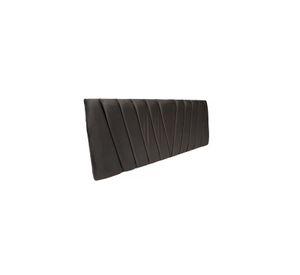 Respaldo Moderno Lineal 2 Plazas 150x60 CM Gris Oscuro Felpa
