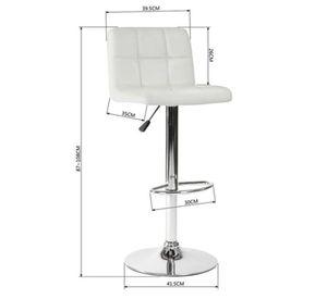Pack 2 Sillas Taburete Bar Milán color Blanco