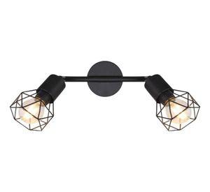 Lámpara Techo Decorativa 2 Focos Orientables Pared Jhn