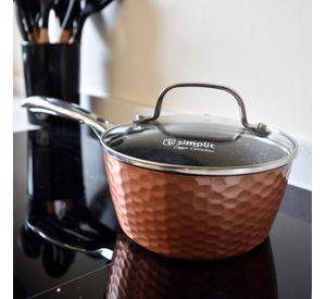 Batería de Cocina Antiadherente Copper 7 Piezas Simplit