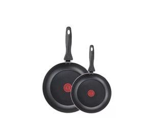 Set de 2 sartenes Easy Cook Tefal, 24 cm y 30 cm, aluminio, color negro