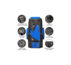 Mochila impermeable de 90L color azul