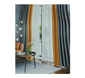Set cortinas 2 paños sun out argolla 140 x 230 Blanco