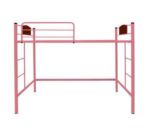 Cama alta child 1 plaza rosado