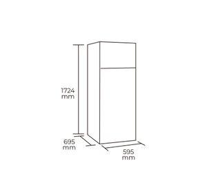 Refrigerador No Frost Top Mount 338 litros gris