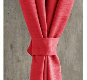 Set Cortina 2P Embossed Rojo